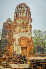 Beautiful outdoor view of Wat Pra Si Sanphet part of the Ayutthaya historikal park. It was the...