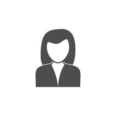 avatar of a woman icon.Element of popular contact us icon. Premium quality graphic design. Signs, symbols collection icon for websites, web design,
