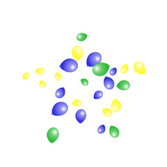 Background with Colorful balloons. Simple Feminine Pattern for Card, Invitation, Print. Trendy Decoration with Beautiful balloons