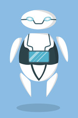 Future robot isolated.