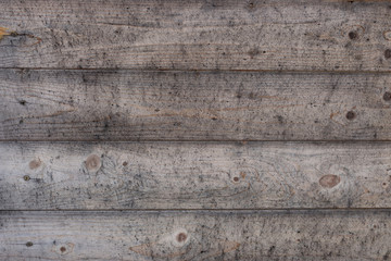 Vintage wooden boards background close up. Grunge wood pattern. Rough panels backdrop. Dirty hardwood background. Natural material wall. Old weathered wood planks.
