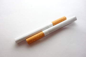 Cigarettes isolated on white background