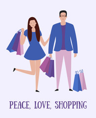 Poster of Shopping couple