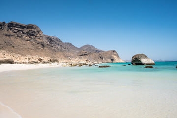 Fototapeta na wymiar Fazayah Beach, Salalah, Sultanate of Oman