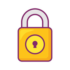 padlock vector illustration