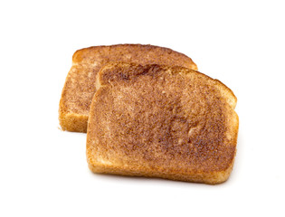 Cinnamon Toast on a White Background