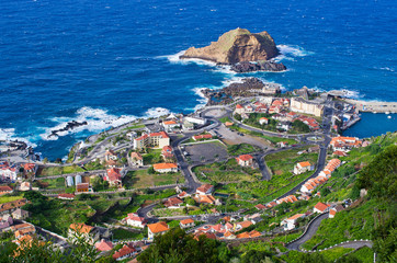 Porto Moniz on Madeira island, Portugal