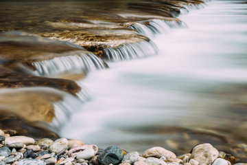 River waterfall long exposure