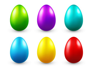 Easter eggs colored set. Spring. Holidays in April. Gift. Seasonal celebration.Egg hunt. Sunday.
