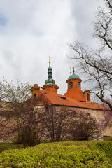 Cathedral of St. Lawrence on Petrin Hill in Prague, Czech Republic.