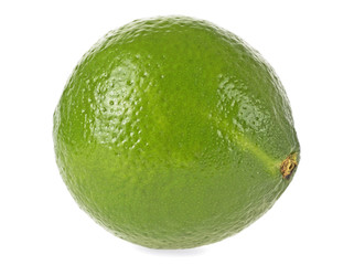 Lime isolated on white background, closeup