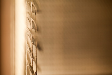 Abstract composition with window blinds
