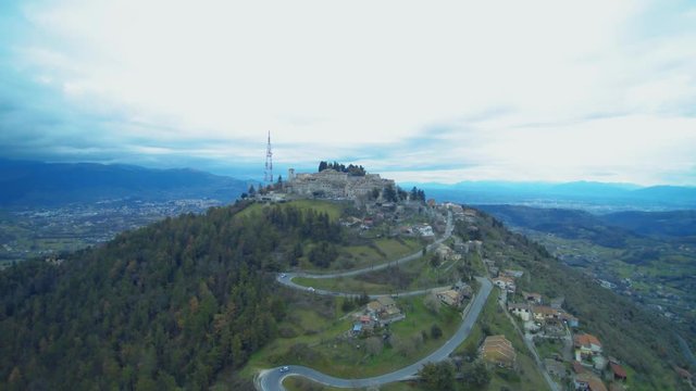 Fumone, comune in the Province of Frosinone in the Italian region of Lazio. Italy.