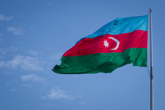 Azerbaijan national muslim flag Baku. National Azerbaijanian flag. Muslim country. Azerbaijan flags culture. Flags waving wind Azerbaijan. Azerbaijanian Flag stand. Muslim flag. Muslim star flags arab