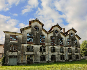 Fototapeta premium Old abandoned factory of the 18th century.