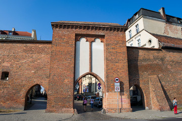 Naklejka premium Brama Zeglarska gate of Torun Old Town, Poland