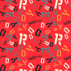 New York creative pattern. Digital design for print, fabric, fashion or presentation.