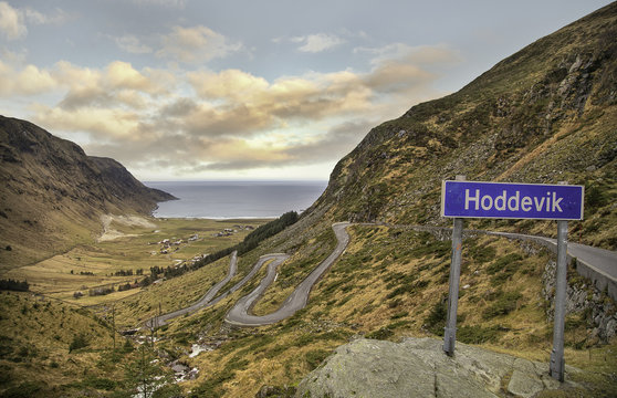 Hoddevik, a great place for surfing on the west coast of Norway