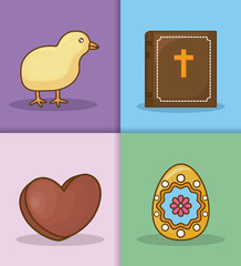 Happy easter day design