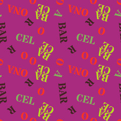 Barcelona creative pattern. Digital design for print, fabric, fashion or presentation.