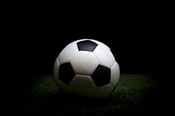 Fototapeta na wymiar Soccer ball used for the cup