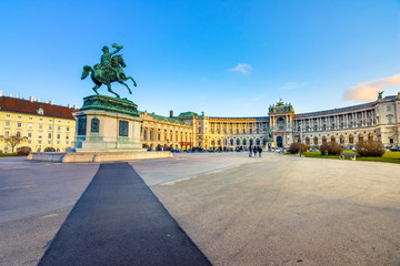Fototapeta na wymiar Royal Palace of Hofburg in Vienna, Austria 