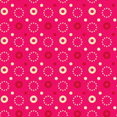 Flashy circle seamless pattern. Autentic design for textile, print or digital.