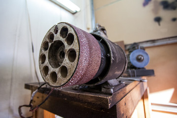 old small grinding machine