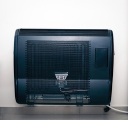 Obraz premium Home gas heating radiator closeup