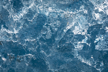frozen blured ice . abstract winter background.