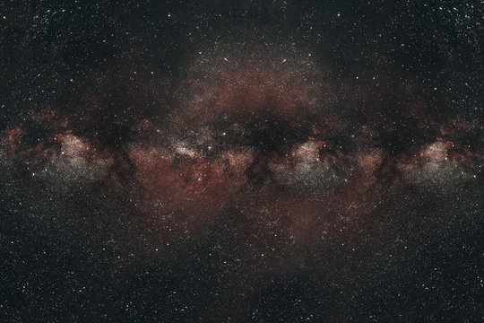 Fototapeta The starry night sky. The milky way. Amazing photo large exposure.