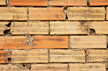 textura Ladrillos horizontales naranjas