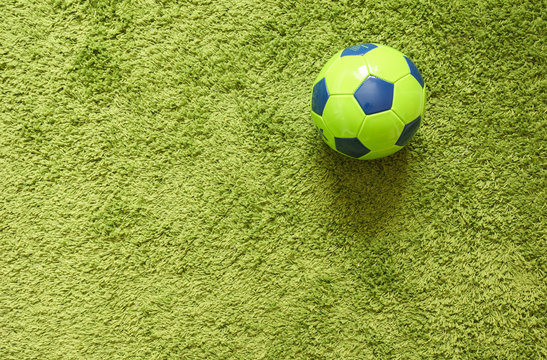 Football (Soccer) ball  close up photo. Sports photography