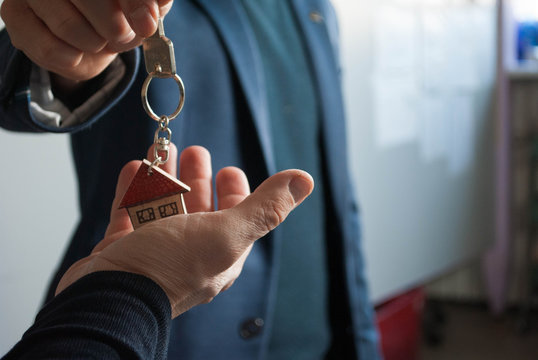 The long-awaited delivery of house keys