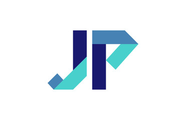 JP Ribbon Letter Logo