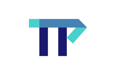 TP Ribbon Letter Logo