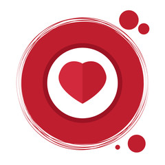 Fototapeta premium Label with a heart shape