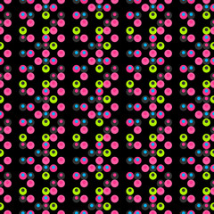 Berries forest seamless pattern. Creative design for various backgrounds.
