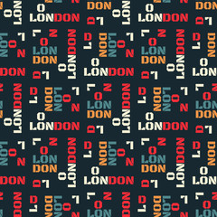 London seamless pattern. Creative design for various backgrounds.