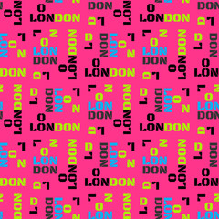 London seamless pattern. Creative design for various backgrounds.