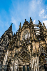 Fototapeta premium Cologne Cathedral, monument of German Catholicism and Gothic architecture in Cologne, Germany