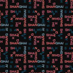 Shanghai
 seamless pattern. Creative design for various backgrounds.