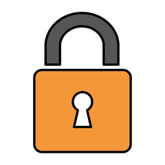 safe secure padlock icon vector illustration design
