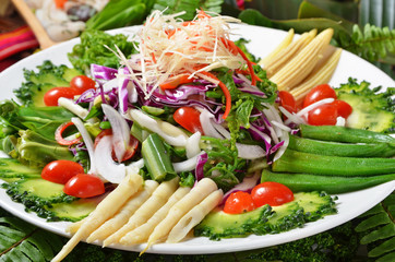Close-up of  healthy salad            