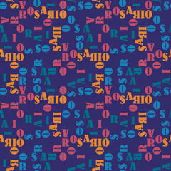 Rosario seamless pattern. Autentic artistic design for background.