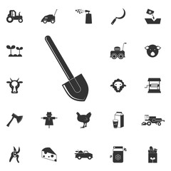 garden shovel icon. Element of farming and garden icons. Premium quality graphic design icon. Signs, outline symbols collection icon for websites, web design, mobile app