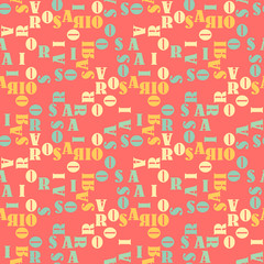 Rosario seamless pattern. Autentic artistic design for background.