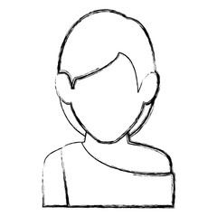 beautiful woman avatar character vector illustration design
