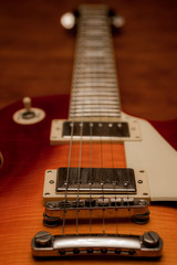 Fototapeta na wymiar Close up of a electric guitar
