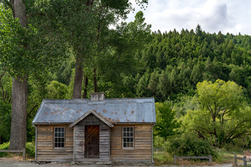 Abandoned wooden House in deep forest